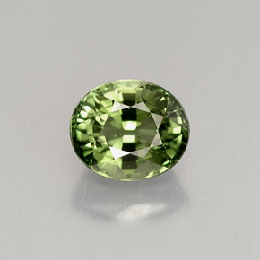 1,18 ctw natürlicher grüner Turmalin, Oval Schliff, VVS