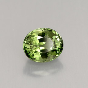 1,18 ctw natürlicher grüner Turmalin, Oval Schliff, VVS