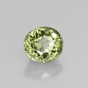 1,27 ctw natürlicher grüner Turmalin, Oval Schliff, VVS