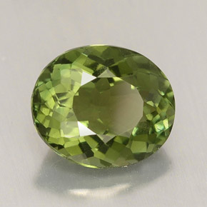 2,01 ctw natürlicher grüner Turmalin, Oval Schliff, VVS-VS