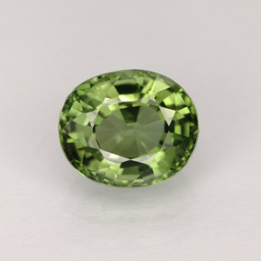 1,10 ctw natürlicher grüner Turmalin, Oval Schliff, VVS
