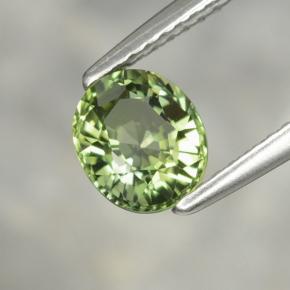 1,22 ctw natürlicher grüner Turmalin, Oval Schliff, VVS-VS