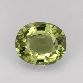 1,56 ctw natürlicher grüner Turmalin, Oval Schliff, VVS
