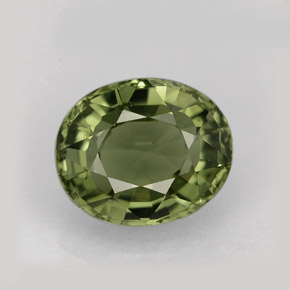 1,34 ctw natürlicher grüner Turmalin, Oval Schliff, VVS-VS