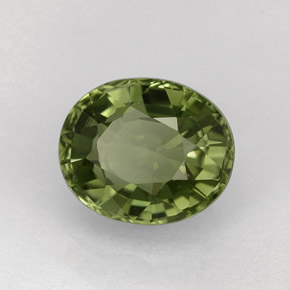 1,34 ctw natürlicher grüner Turmalin, Oval Schliff, VVS-VS