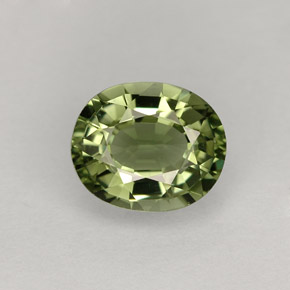 1,31 ctw natürlicher grüner Turmalin, Oval Schliff, VVS-VS
