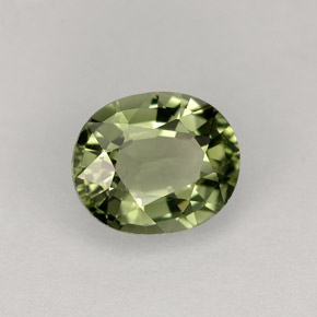 1,31 ctw natürlicher grüner Turmalin, Oval Schliff, VVS-VS