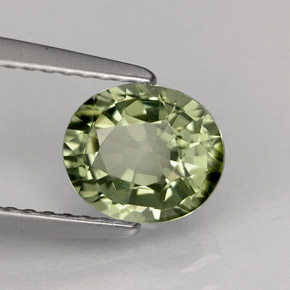 1,20 ctw natürlicher grüner Turmalin, Oval Schliff, VVS