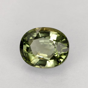 1,50 ctw natürlicher grüner Turmalin, Oval Schliff, VVS-VS