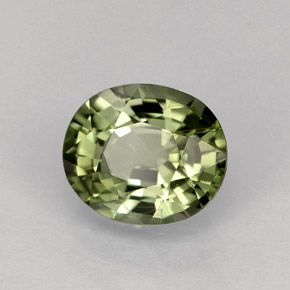 1,25 ctw natürlicher grüner Turmalin, Oval Schliff, VS