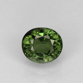 1,05 ctw natürlicher grüner Turmalin, Oval Schliff, VVS