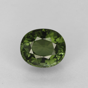 1,16 ctw natürlicher grüner Turmalin, Oval Schliff, VVS