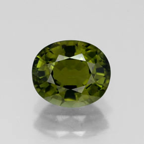 1,07 ctw natürlicher grüner Turmalin, Oval Schliff, VVS