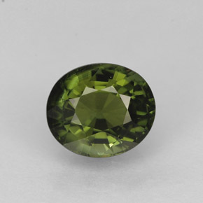 1,21 ctw natürlicher grüner Turmalin, Oval Schliff, VVS