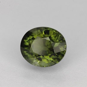 1,21 ctw natürlicher grüner Turmalin, Oval Schliff, VVS
