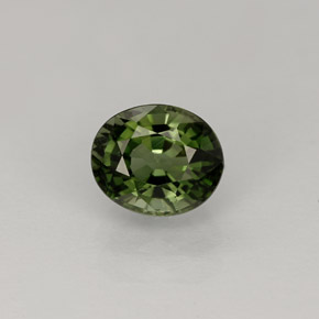 1,01 ctw natürlicher grüner Turmalin, Oval Schliff, VVS