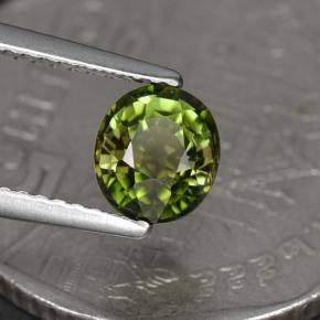 1,05 ctw natürlicher grüner Turmalin, Oval Schliff, VS