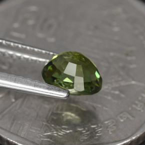 1,05 ctw natürlicher grüner Turmalin, Oval Schliff, VS