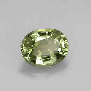 1,41 ctw natürlicher grüner Turmalin, Oval Schliff, VVS