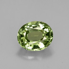 1,39 ctw natürlicher grüner Turmalin, Oval Schliff, VVS
