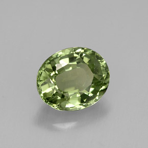 1,39 ctw natürlicher grüner Turmalin, Oval Schliff, VVS