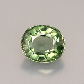 1,03 ctw natürlicher grüner Turmalin, Oval Schliff, VVS