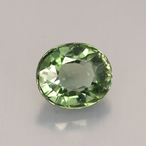 1,03 ctw natürlicher grüner Turmalin, Oval Schliff, VVS