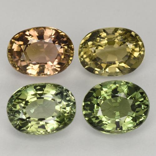 2,63 ct natürliche mehrfarbiger Turmalin-Edelsteine, Oval Schliff, VVS-VS