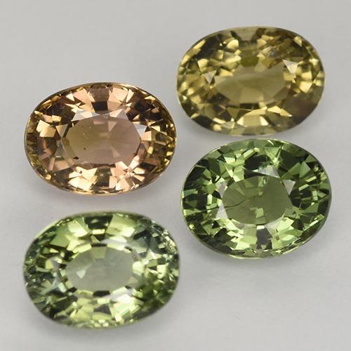 2,63 ct natürliche mehrfarbiger Turmalin-Edelsteine, Oval Schliff, VVS-VS