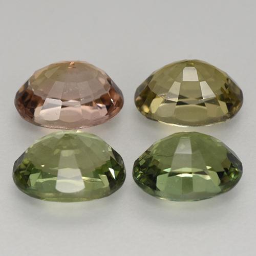 2,63 ct natürliche mehrfarbiger Turmalin-Edelsteine, Oval Schliff, VVS-VS