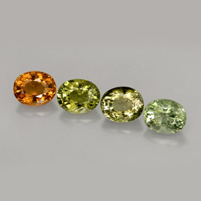 3,12 ct natürliche mehrfarbiger Turmalin-Edelsteine, Oval Schliff, VVS-VS