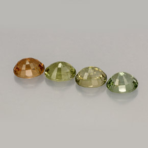3,12 ct natürliche mehrfarbiger Turmalin-Edelsteine, Oval Schliff, VVS-VS