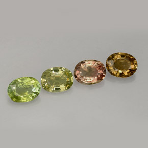 3,02 ct natürliche mehrfarbiger Turmalin-Edelsteine, Oval Schliff, VVS-VS