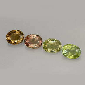 3,02 ct natürliche mehrfarbiger Turmalin-Edelsteine, Oval Schliff, VVS-VS