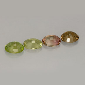 3,02 ct natürliche mehrfarbiger Turmalin-Edelsteine, Oval Schliff, VVS-VS