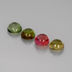  ct natürliche mehrfarbiger Turmalin-Edelsteine, Rundschliff, Transparent