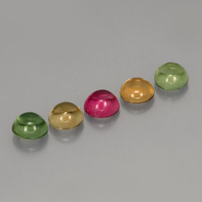  ct natürliche mehrfarbiger Turmalin-Edelsteine, Rundschliff, Transparent