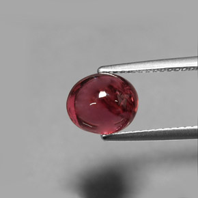 2,76 ctw natürlicher roter Turmalin, Oval Schliff, Transparent