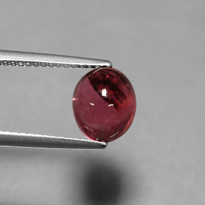 2,76 ctw natürlicher roter Turmalin, Oval Schliff, Transparent