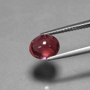 2,76 ctw natürlicher roter Turmalin, Oval Schliff, Transparent