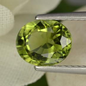 1,28 ctw natürlicher grüner Turmalin, Oval Schliff, VVS-VS