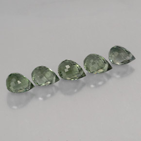  ct natürliche grüner Turmalin-Edelsteine, Briolette, VVS-VS