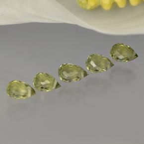  ct natürliche grüner Turmalin-Edelsteine, Briolette, VVS-VS