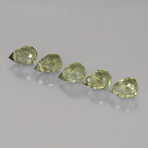  ct natürliche grüner Turmalin-Edelsteine, Briolette, VVS-VS