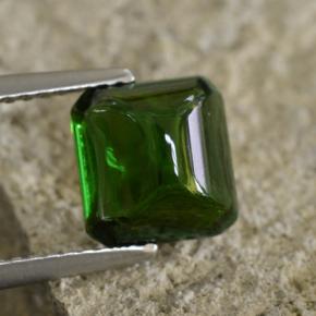 2,86 ctw natürlicher grüner Turmalin, Smaragdschliff, Lichtdurchlässig
