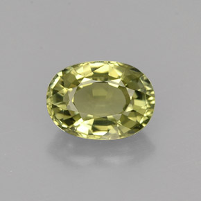 0,99 ctw natürlicher grüner Turmalin, Oval Schliff, VVS