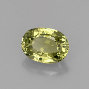 0,99 ctw natürlicher grüner Turmalin, Oval Schliff, VVS