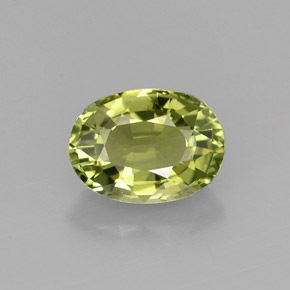 0,98 ctw natürlicher grüner Turmalin, Oval Schliff, VVS