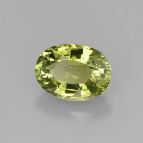 0,98 ctw natürlicher grüner Turmalin, Oval Schliff, VVS