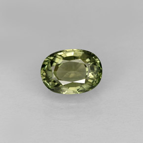 0,98 ctw natürlicher grüner Turmalin, Oval Schliff, VVS